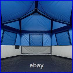 8-Person Instant Hexagon Tent Full Mesh Ceiling for Optimal Air Circulation