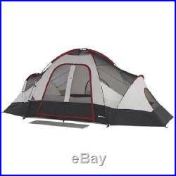 8 Person Ozark Trail Instant Cabin 2 Room Family Dome Tent Camping Outdoor