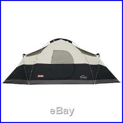 8 Person Tent Black Coleman Eight Camping Outdoor Hiking Trail Family Cabin