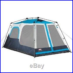 8 Person Tent Blue Coleman Eight Camping Outdoor Hiking Trail Family Cabin