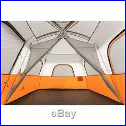 8 person 2 room tent Fits 2 queen sized airbeds durable 68d coated polyester fab