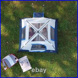 8' x 7' 4-Person Instant Cabin Tent with LED Lighted Hub, 19 lbs