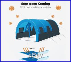 AMAZING Camping Tents 8-10 Person Waterproof with 2 Rooms Lightweight 4 Season