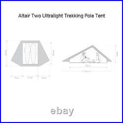 Altair Two Ultralight Backpacking Tent, Waterproof SIL Nylon, Double Wall, 2