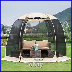Alvantor 4-6 Pop Up Camping Gazebo Screen House Tent Instant Shade Shelter