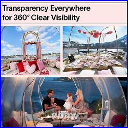Alvantor Outdoor Bubble Tent Clear Dome Igloo Tent Shade Canopy Patio Backyard