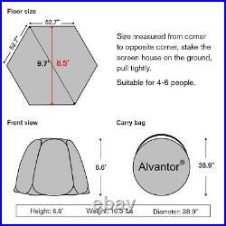 Alvantor Screen House Room Instant Pop Up Canopy Gazebo Camping Tent