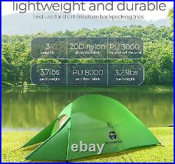 Appalachian Lightweight Backpacking Tent 2 Person 3 Season Ultralight Waterpro