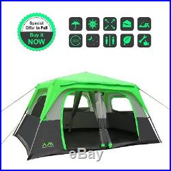 Arctic Monsoon 8 Person 2 Room Instant Tent Green/Grey