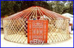 Authentic Mongolian Yurt Ger Tent Large Size 20 Ft withCover Meditation/Yoga