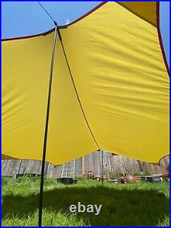 BILL MOSS Tent Wing withPOLES SEATTLE WA USA Hepta Vista TARP RARE Vintage Shelter