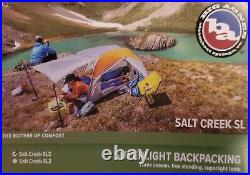 BRAND NEW Big Agnes Salt Creek SL2 Tent + Bonus (2) TheTentLab UL #2 Trowels