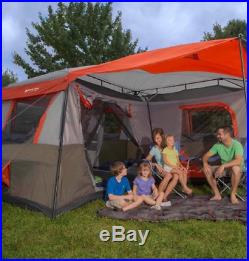 BRAND NEW Family Camping Ozark Trail 12 Person 3 Room L-Shaped Instant Tent