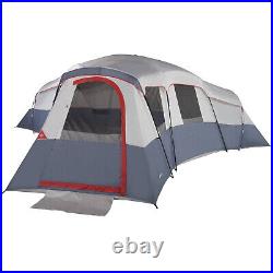 Backyard Camping 20-Person 4 Room Cabin Tent, with 3 Separate Entrances