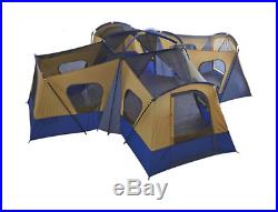 Base Camp Tent Ozark Trail 14-Person 4-Room Camping Hiking Cabin Group Family