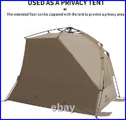 Beach Tent Sun Shelter for 3-4 Person, Automatic Easy Set up Pop up Instant Tent