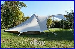 Bedouin tent with 5 awning sails and wooden poles. RRP £600