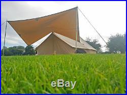 Bell Tent Canvas Canopy Awning Cover For Garden, Sun Shelter, Tents, Waterproof