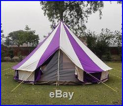 Bell tent 4 Meter 5 Meter 5M Glamptex 400Ultimate ZIG Zipped-in-Groundsheet Prpl