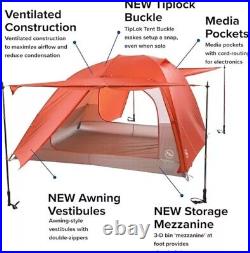 Big Agnes Copper Spur HV UL4 Backpacking Tent, Orange THVCSO420 NEW