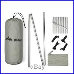 Black Orca Smokey HUT Chimney Tent Lightweight Hot Tent Double Heated Shelter