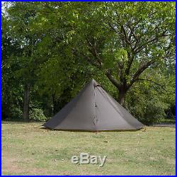 Black Orca Smokey HUT Chimney Tent Lightweight Hot Tent Double Heated Shelter
