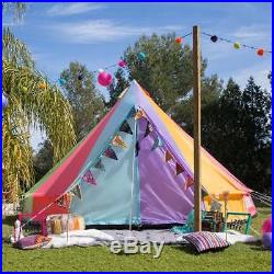 Boutique Camping 4m Weekender Polyester Bell Tent Rainbow