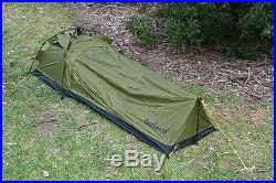 Brand New Outbound Quick Setup Bivy Swag Tent With Headroom Green Army Camping