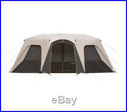 Bushnell 12 Person 3 Room Instant Cabin Large Family Tent Outdoor Hiking Camping