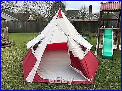 CAMPING TEEPEE TENT 7 PERSON 11'8 x 11'8 Outdoor Camping Hiking Traveling