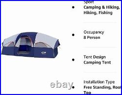 CAMPROS CP Tent-8-Person-Camping-Tents, Waterproof Windproof Family Tent