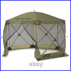 CLAM Quick-Set Escape 11.5 x 11.5 Foot Portable Outdoor Canopy Shelter, Green