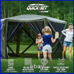 CLAM Quick-Set Escape 11.5 x 11.5 Foot Portable Outdoor Canopy Shelter, Green