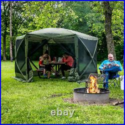 CLAM Quick-Set Escape 11.5 x 11.5 Foot Portable Outdoor Canopy Shelter, Green