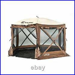 CLAM Quickset Pavilion 12.5' Portable Outdoor Gazebo Canopy Tent with Floor Tarp