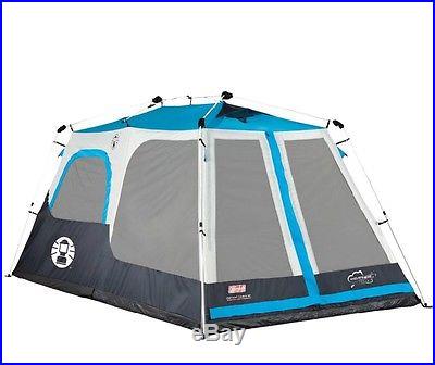 COLEMAN 8 Person 2 Room Waterproof Family Camping Instant Cabin Tent 14' x 8