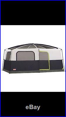 COLEMAN Prairie Breeze 9 Person WeatherTec Camping Tent Fan & Light 14 x 10' New