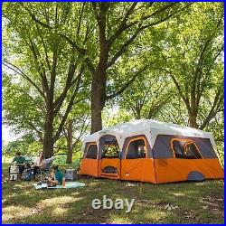 CORE 12 Person Orange Tent 16x11 Large Multi Room Tent for Family Used 1x Once