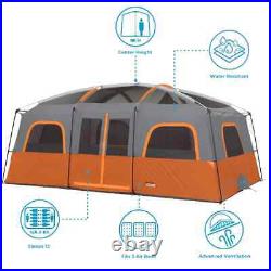 CORE 12 Person Orange Tent 16x11 Large Multi Room Tent for Family Used 1x Once