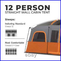 CORE 12 Person Orange Tent 16x11 Large Multi Room Tent for Family Used 1x Once