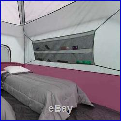 CORE Instant Cabin 11 x 9 Foot 6 Person Cabin Tent Air Vents Loft, Red(Open Box)