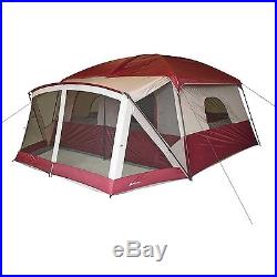 Cabin Tent With Screen Porch 12 Person Camp Outdoor Family Hiking Travel Shelter