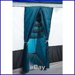 Camping Family Cabin Tent 3-Large Room 12-Person Blue Instant 20'X12' Outdoor