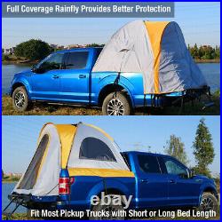Camping Full-Size Tent Truck Bed Tent 5' 8' Pickup Tent Waterproof Foldable