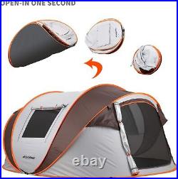 Camping Instant Tent, 2/4/6/8/10 Person Pop Up Tent, Water Resistant Dome Tent