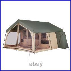 Camping Tent 14-Person Family Lodge Cabin Screen Porch Backyard Hiking Green