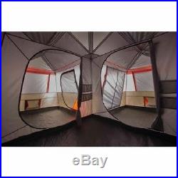 Camping Tent 3 Room Hiking Trail 16' x 16' Instant Cabin Sleep 12 Person Outdoor