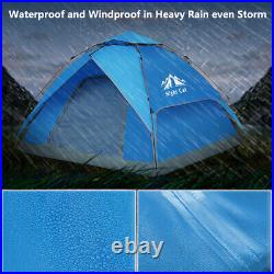 Camping Tent Waterproof Windproof Easy Pop Up Setup Outdoor Picnic with Tarp