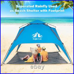 Camping Tent Waterproof Windproof Easy Pop Up Setup Outdoor Picnic with Tarp