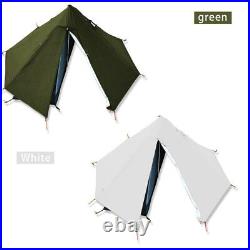 Camping Tent with Chimney Window Outdoor Ultralight Tipi Pyramid Double Layer US